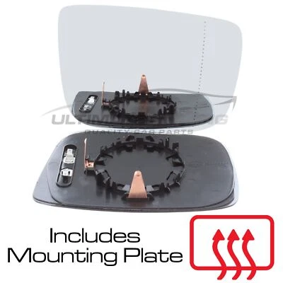 Асферическое стекло зеркала крыла двери Volvo XC60 2008-2018 с подогревом со стороны водителя справа - Изображение 1 из 4