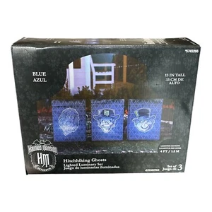 Disney Gemmy Haunted Mansion Hitchhiking Ghosts Lighted Luminary Set Halloween - Picture 1 of 2