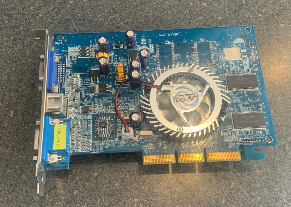 PNY Geforce FX5500 DDR 128MB AGP Video Card VCGFX55APB - Image 1 of 1