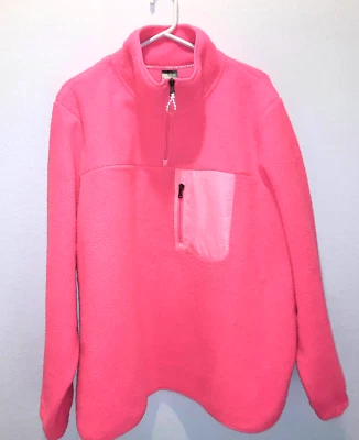 Tek Gear 2 x неоновый пуловер флисовая куртка с 1/4 молнии и передний карман на молнии - Изображение 1 из 4