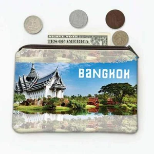 BANGKOK THAILAND : Gift Coin Purse Temple Flag Thai Buddhist Country Pride Expat - Picture 1 of 1