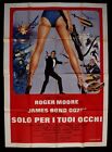 Manifesto Only For The Your Occhi Roger Moore 007 Bond For Your Eyes Only A236
