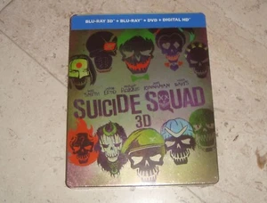 SUICIDE SQUAD 3D Blu-Ray SteelBook NEW&SEALED +2D +DVD +Digital HD Jared Leto DC - Picture 1 of 1
