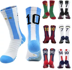 Kids Adults Football Socks CR7 Messi Portugal NEW - Picture 1 of 9