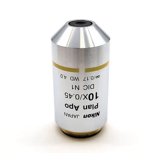 Nikon Microscope Objective Plan Apo 10x CFI Eclipse DIC N1 ∞/0.17 - Picture 1 of 3