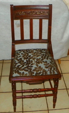Walnut Carved Eastlake Desk Chair / Sidechair  (SC94) Cover