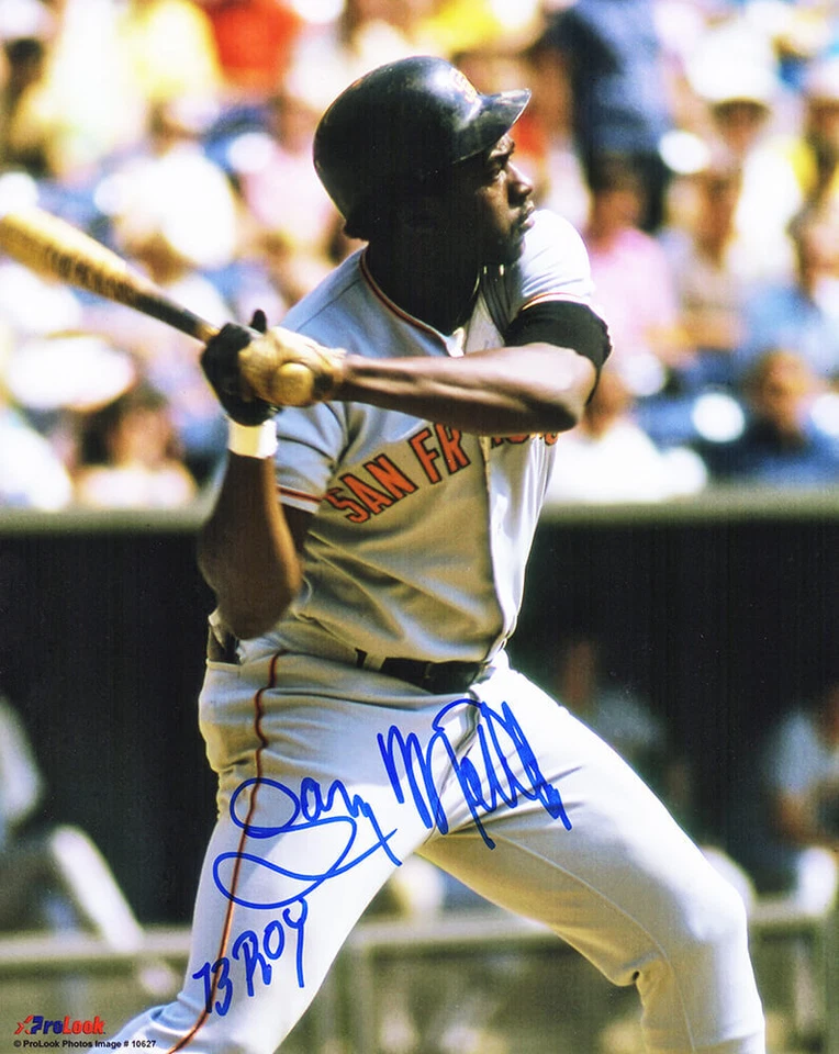 Foto assinada por Gary Matthews San Francisco Giants Batting 8x10 com 73 ROY - (CERTIFICADO DE AUTENTICIDADE SS) - Imagem 1 de 1