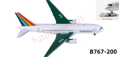 1:400 AeroClassics AC411376 Trans Brazil B767-200 PT-TAC +Free Tractor - Image 1 of 4