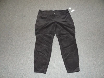 PANTALONES DE PANA PARA MUJER TALLA GRANDE 24 NEGROS DE OLD NAVY **NUEVOS CON ETIQUETAS** Foto 1 de 4