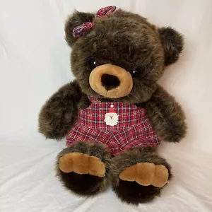 Peluche orsacchiotto natalizio marrone 24" VINTAGE JCPenny - Foto 1 di 8