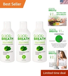 Refreshing Mint Mouthwash - 16 Fl Oz, 3-Pack, Halitosis Treatment & Cavity Care - Picture 1 of 11