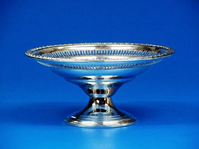 WM. Rogers. MFG. CO Sterling Silver Weighted Footed Compote Candy Dish. - Image 1 of 4