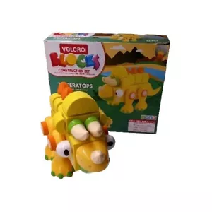 Triceratops Construction Set By Velcro Blocks Rare Stem Toy - Picture 1 of 14