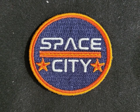 Space City Patch Baseball Jersey or Jacket Patch Houston Astros - Easy Iron On Cover