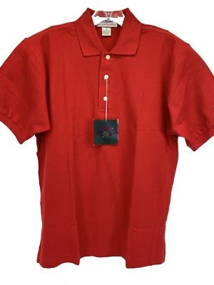 Camisa polo de golf Titleist by Corbin para hombre talla pequeña roja 100 % algodón tejida (F35) nueva con etiquetas Foto 1 de 4