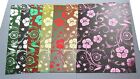 7 A4 Sheets Foiled Floral Flourish Ombre Card Stock D