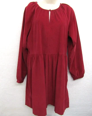 Vestido Universal Thread Mujer Algodón Manga 3/4 Glamour Informal Fluido Rojo Talla M Foto 1 de 4