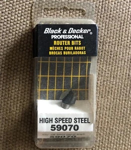 NOS Black & Decker 59070 V-Groove Router Bit (17/32") - USA - Picture 1 of 2