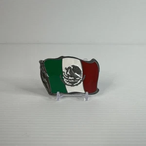 FLAG OF MEXICO PEWTER BELT BUCKLE - Picture 1 of 5