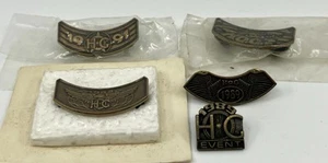 Harley Davidson Lot HOG Owners Group Anstecknadel Mütze Jacke Weste 1989-1992 - Bild 1 von 7