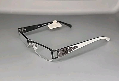 Monturas de gafas Covergirl CG0394-1 01 negro brillante - templos blancos 51/18/135 Foto 1 de 4