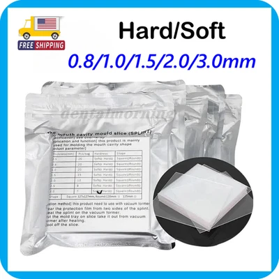 Hard/Soft Dental Vacuum Forming Sheets Lab Splint Thermoforming Materials USA