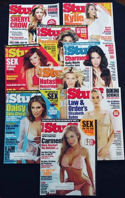 STUFF Magazines - Lot Of 9 - All From 2002- Sheryl Crow, Carmen Electra Foto 1 de 4