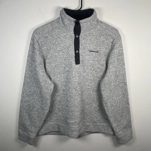 Craghoppers Mens Size L Willis Overhead Fleece Grey Marl Button Up Ribbed - Picture 1 of 22