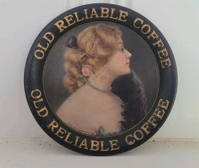Vintage original Old Reliable Coffee tip tray Dayton,Ohio - Image 1 of 4