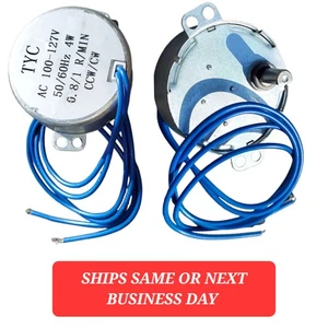 1x TYC-50 Small Synchronous Motor 0.8-1 RPM 100-127V AC .8-1 Microwave Turntable - Picture 1 of 3