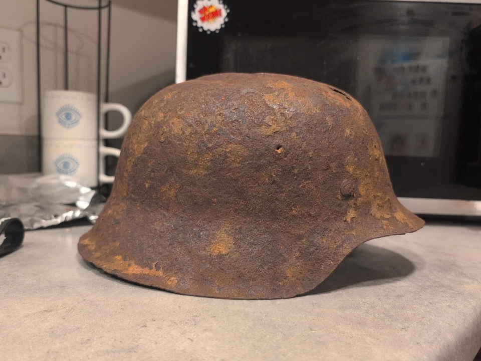 German Transitional Helmet World War II Era - Image 1 of 4