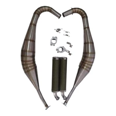 High Performance Exhaust System Fits Yamaha RD250 RD350 YPVS LC Vintage Look - Image 1 of 4