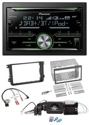 Pioneer Bluetooth Lenkrad DAB 2DIN USB CD Autoradio für VW Passat Polo Scirocco - Bild 1 von 4