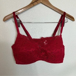 Soma 0913 Bridget red lace cami camisole bra 38C - Picture 1 of 7