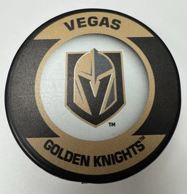 Vegas Golden Knights Official NHL Logo Hockey Puck - Image 1 of 3