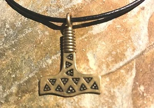 ANHÄNGER,THORSHAMMER,WIKINGER,MJÖLNIR VON Falster ,Thor, Germanen Dänen Bronze - Bild 1 von 6