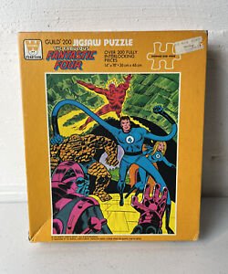 VTG 1976 Fabulous Fantastic Four Puzzle 18x14” Whitman Marvel Comics Made in USA