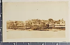 Foto de 1930 paisaje vista ciudad horizonte edificios tren ferrocarril - Imagen 1 de 5