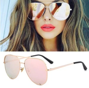 Big XXL "Talon" OVERSIZED Metal Gold PINK Women Sunglasses Shadz GAFAS - Picture 1 of 6