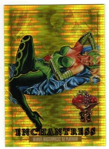 2024 MARVEL MASTERPIECES 1992 PLATINUM #21 ENCHANTRESS SEISMIC GOLD HOLO /92 - Picture 1 of 4