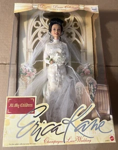 All My Children Champagne Lace Wedding, Erica Kane Doll 1999 Mattel 23004. - Picture 1 of 7