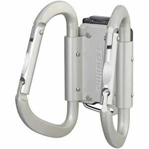Tajima Detachable Tool Holder Aluminum Carabiner Large Double SFKHA-CLW - Picture 1 of 8