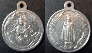 ALTES KIND JESUS VON PRAGA HEILIGE MEDAILLE ALUMINIUM MEDAILLE ALUMINIO CCM019 - Bild 1 von 3