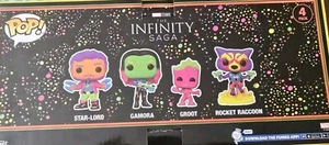 Funko Pop! Vinilo: Marvel - Star-Lord / Gamora / Groot / Rocket Raccoon - Paquete de 4 - Imagen 1 de 3