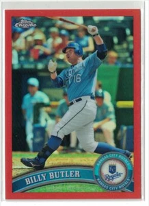 2011 Topps Chrome ORANGE Refractor Billy Butler Kansas City Royals #46 - Picture 1 of 2
