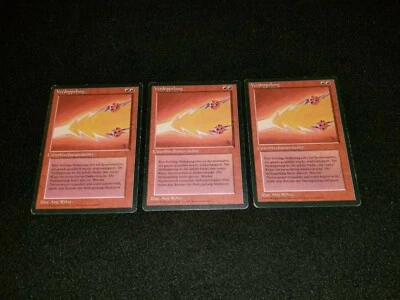 MTG 1x Revised red rare HP German FBB Fork - Reserved List - ships w/ tracking - Image 1 of 2