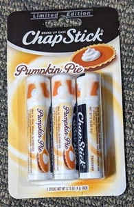 Chap Stick Pumpkin Pie 3 Pack Lip Balm Limited Edition Lip Care Sealed - Picture 1 of 2