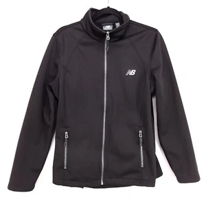 Chaqueta deportiva New Balance para mujer con cremallera completa talla mediana forrada de lana bolsillos con cremallera - Imagen 1 de 11