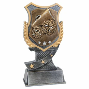 6 Zoll Cheerleading Shield Serie Trophäe personalisiert kostenlos - Bild 1 von 2