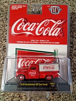 M2 Machines 1949 Studebaker 2R Tow Truck Coca-Cola 1/64 RW01 18-05 RETAIL  - Image 1 of 4